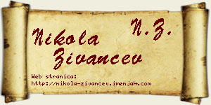 Nikola Živančev vizit kartica